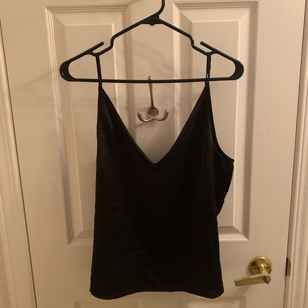 Dynamite Black Silk Tank Top